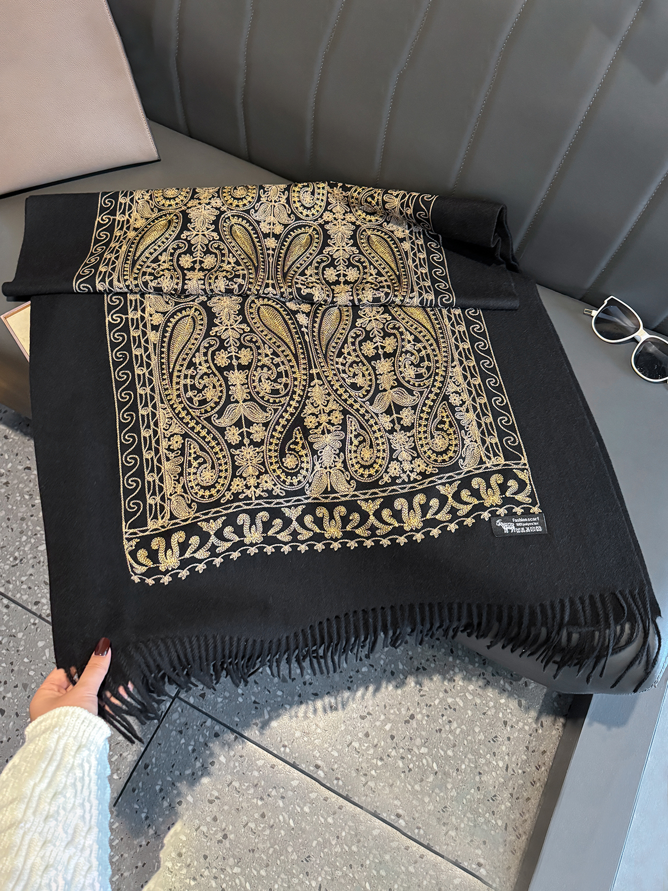Luxury Thick Warm Paisley Pash – Woven Scarf Blanket recenzja i cena