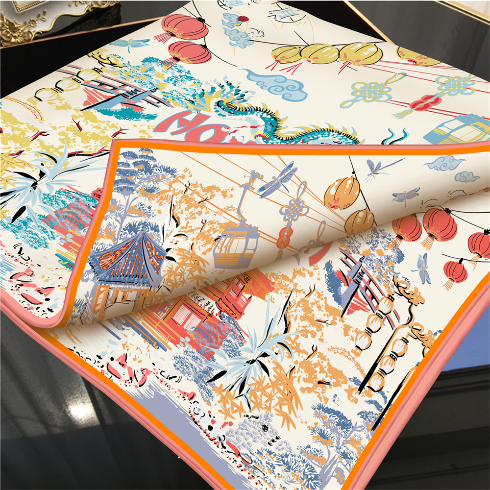 90CMTwill Silk Scarf Women Dou – Face Scarf Mask recenzja i cena