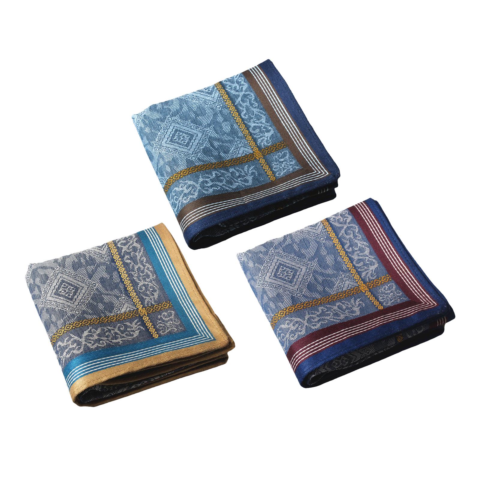 3Pcs Pocket Square Hankies Jac – Handkerchief Cotton Men recenzja i cena