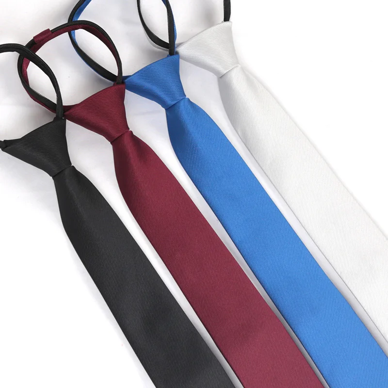 Unisex Black Simple Clip on Ti – Skinny Tie Men recenzja i cena
