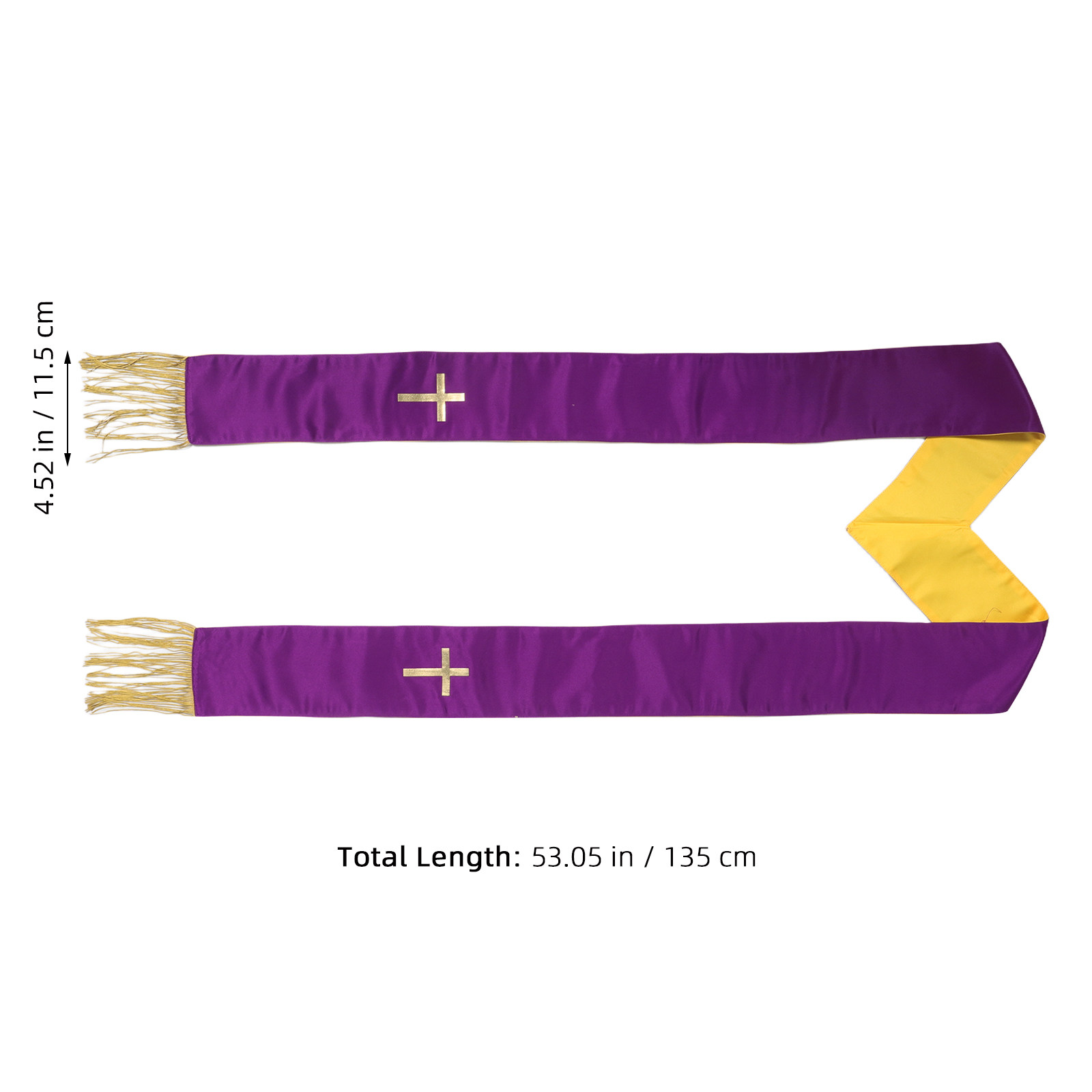 Dual Color Purple Gold Reversi – Stole Wedding Shawl recenzja i cena