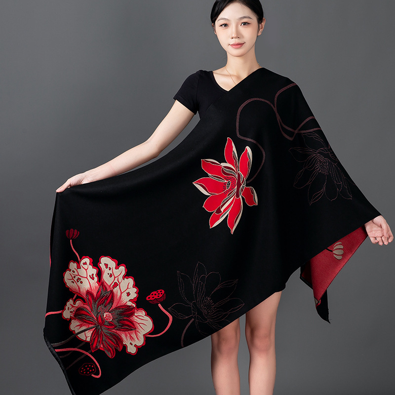 Women Winter Shawl Cashmere Sc – Woven Scarf Blanket recenzja i cena