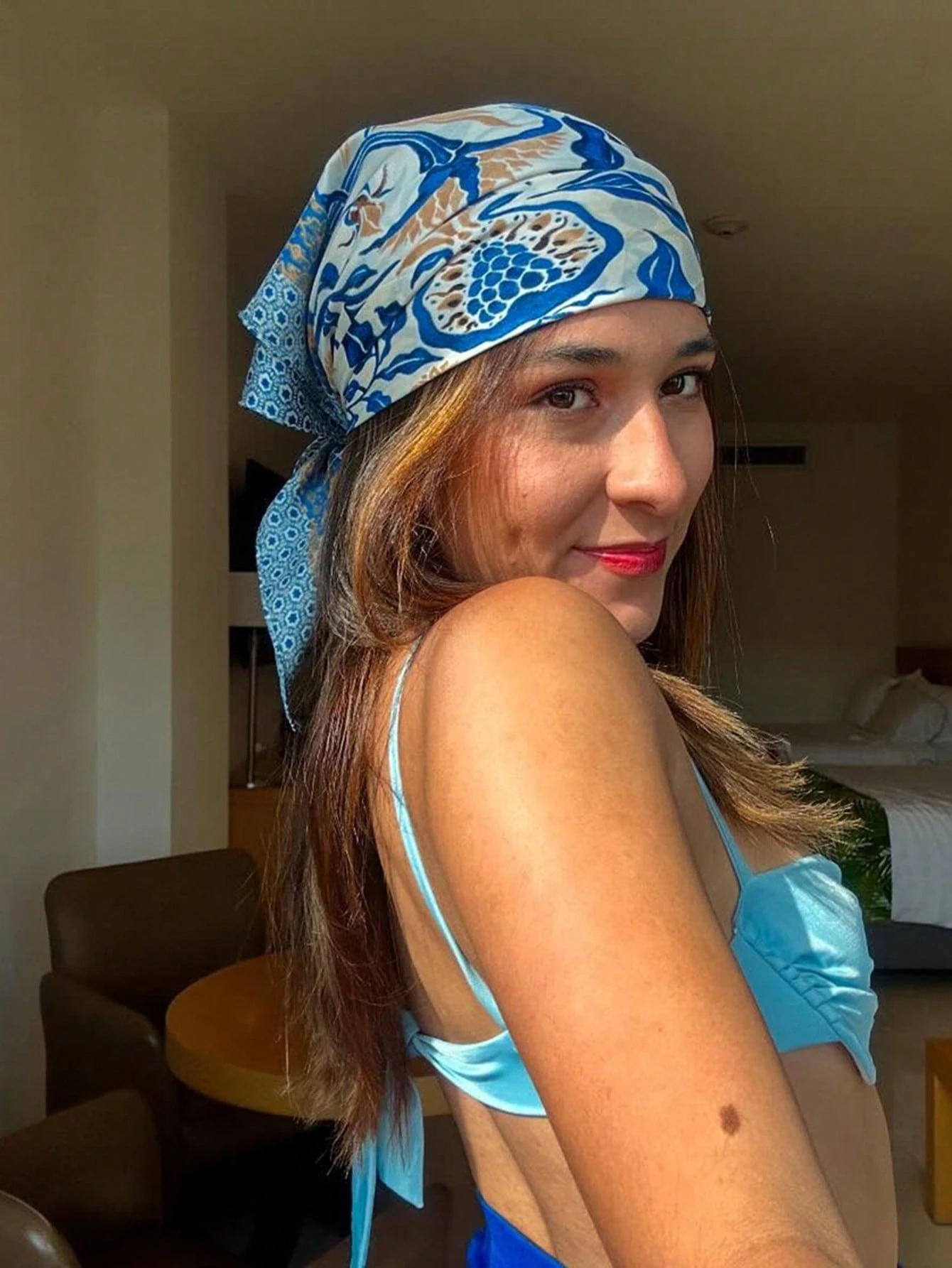 Luxury Brand Bohemia Print Squ – Face Scarf Mask recenzja i cena