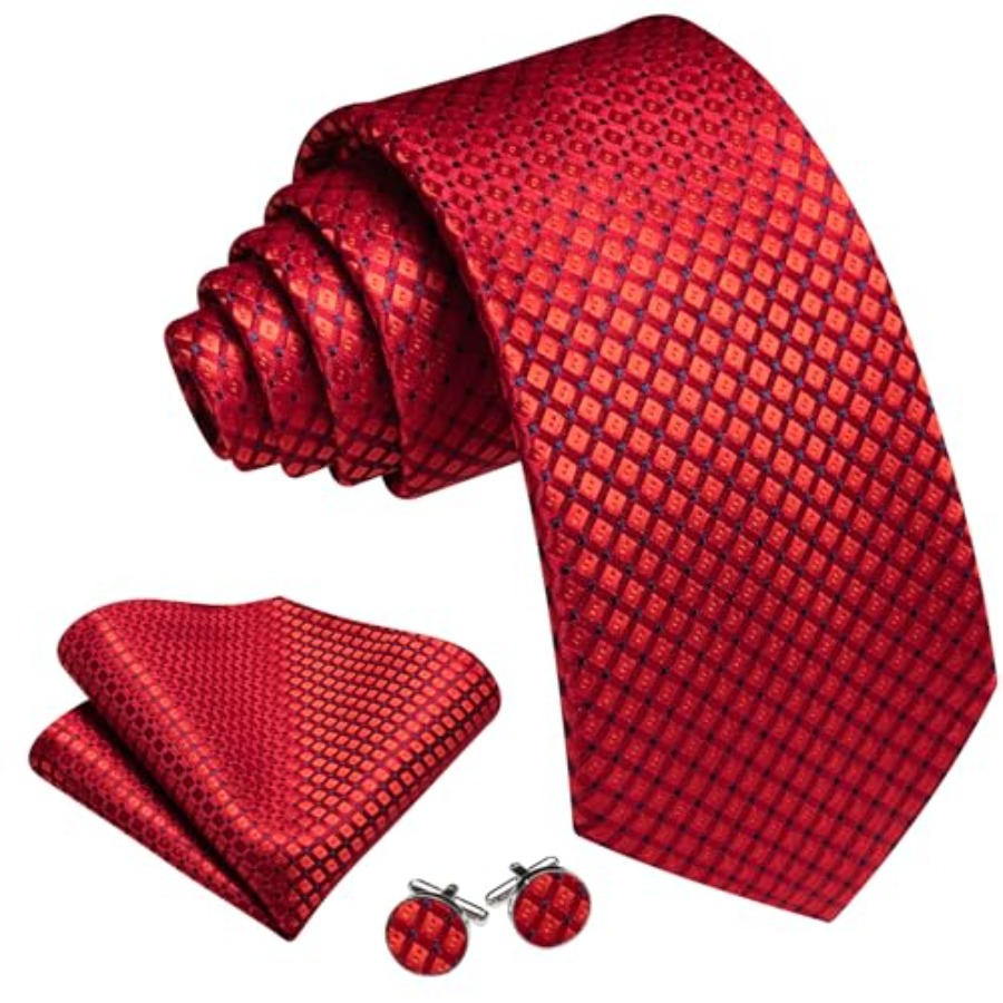 Men Plaid/Striped Ties Set Sil – Silk Tie Striped recenzja i cena