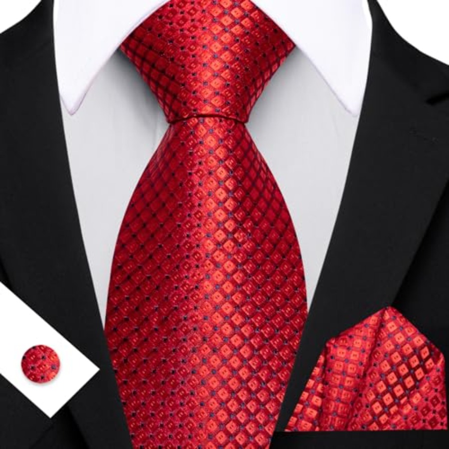 Men Plaid/Striped Ties Set Sil – Silk Tie Striped recenzja i cena