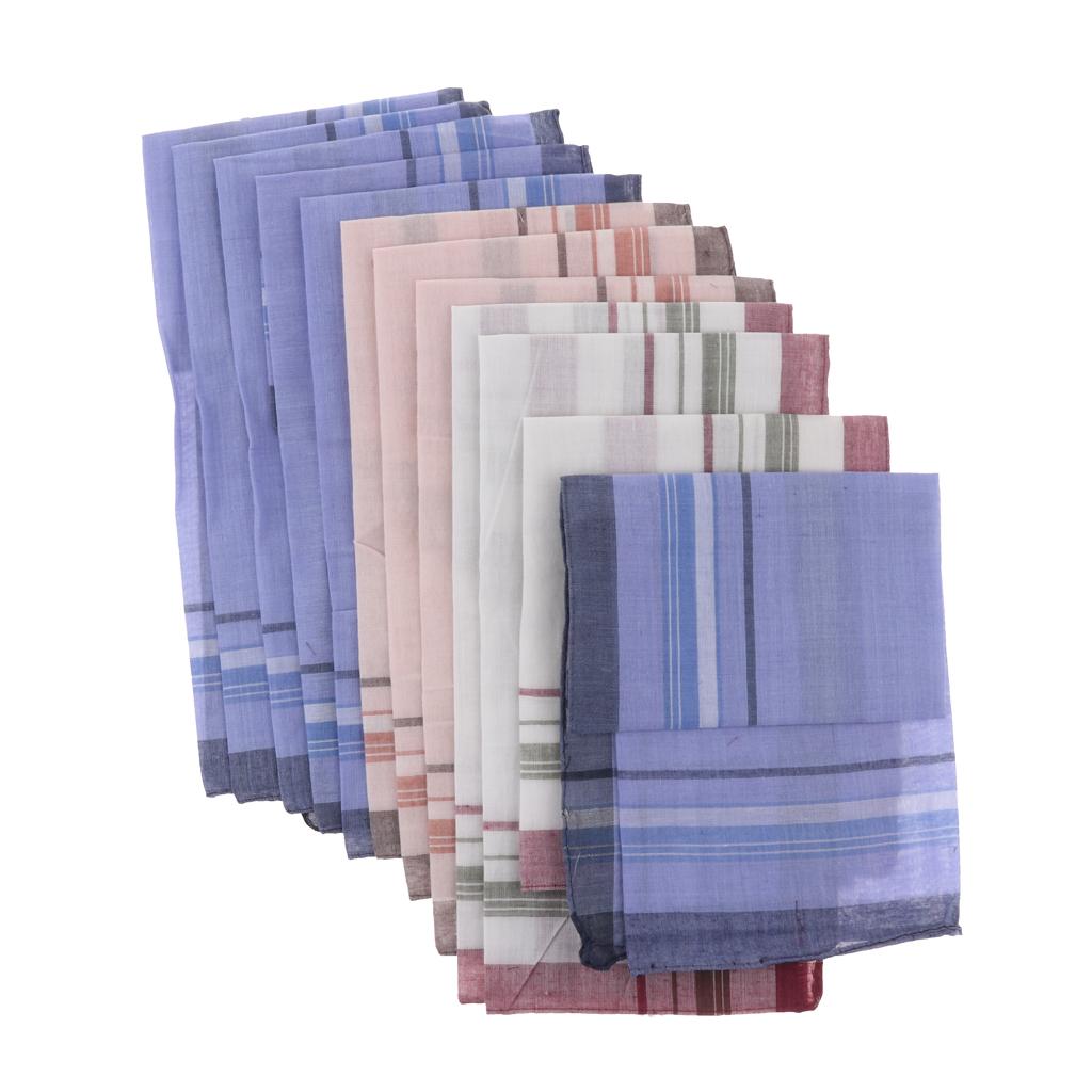 12 Pieces Men Assorted Cotton  – Handkerchief Cotton Men recenzja i cena