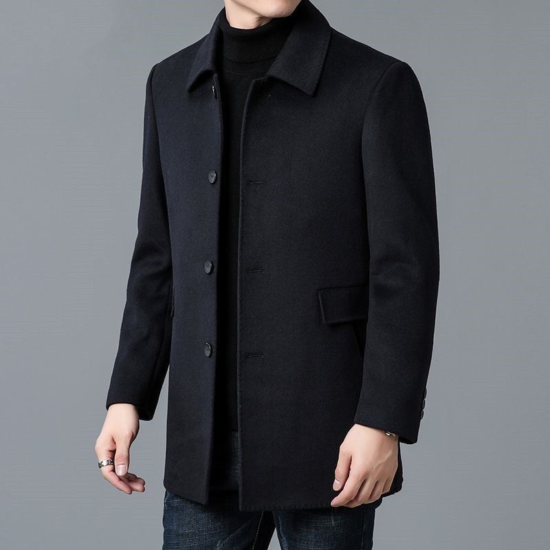 Wool Blend Coat White Mans Sha – Muffler Men Wool recenzja i cena