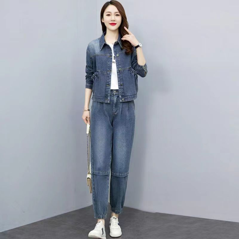 Women Denim Suits 2024 New Spr – Pocket Square Set recenzja i cena