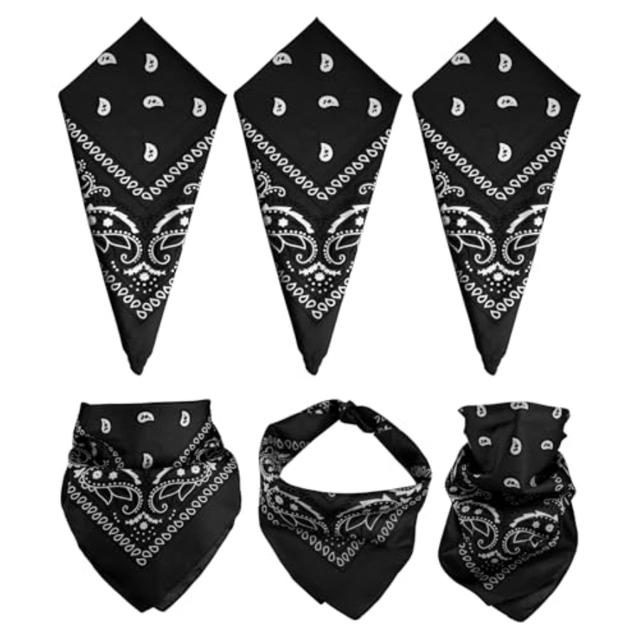 3/6/ Pack Bandanas for Women M – Handkerchief Cotton Men recenzja i cena