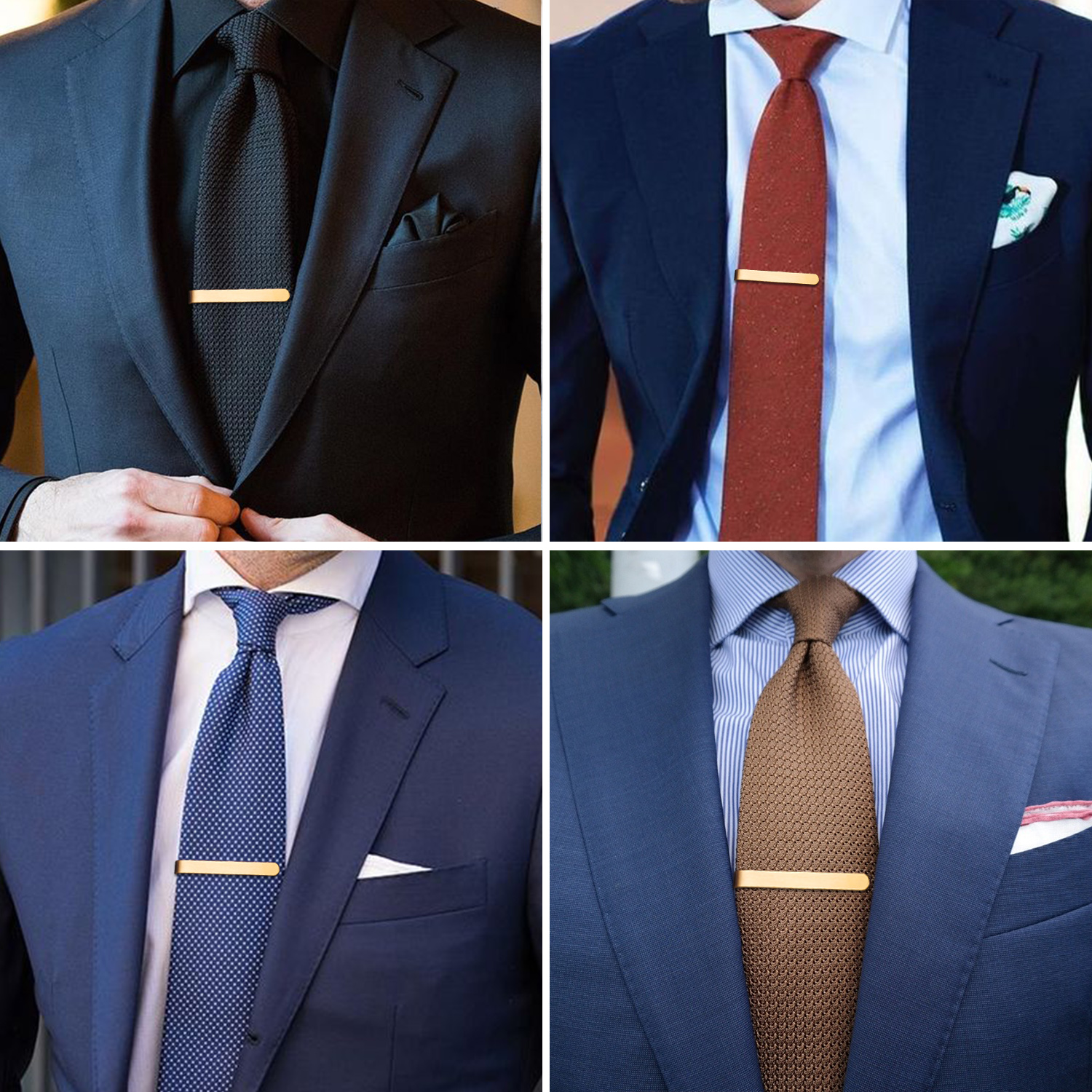 HAWSON 4pcs Skinny Tie Clip fo – Tie Bar Set Gift recenzja i cena