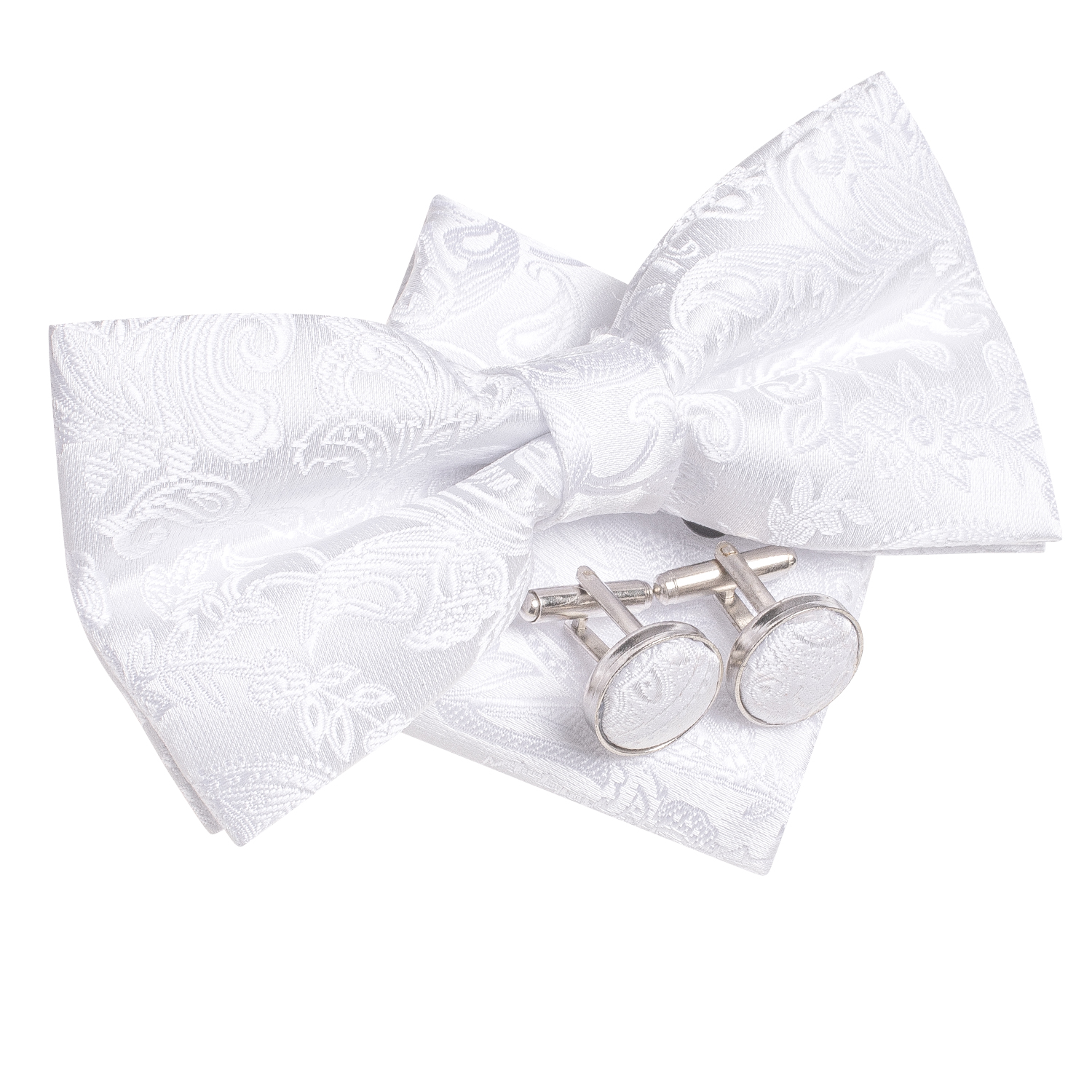 Hi-Tie Mens Bow Tie Hanky Cuff – Bow Tie Pre Tied recenzja i cena