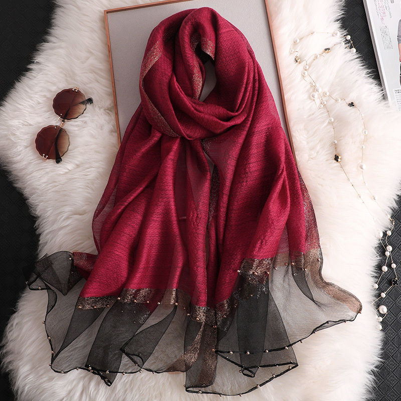 2024 Luxury 100% Silk Shawl Sc – Scarf Silk Square recenzja i cena