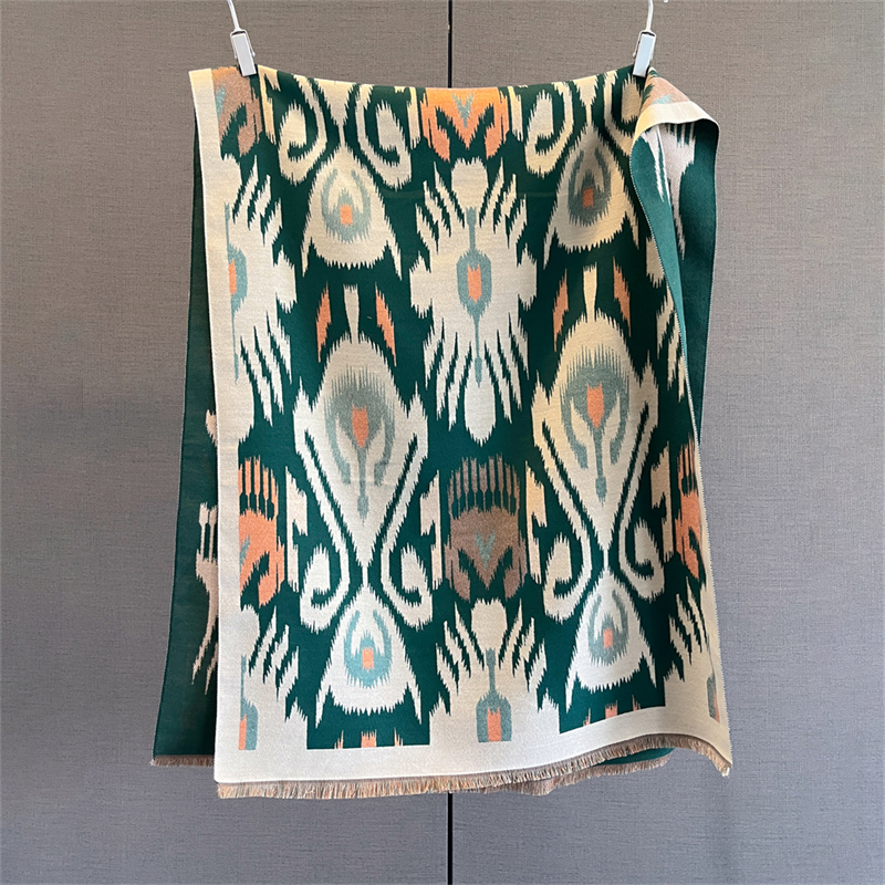 2025 Brand Warm Cashmere Ponch – Woven Scarf Blanket recenzja i cena