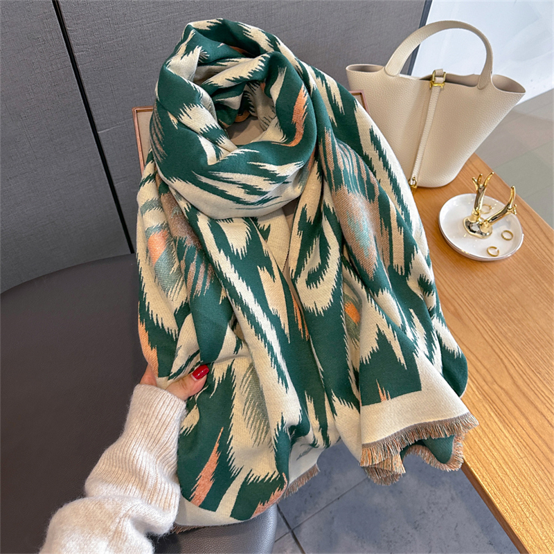 2025 Brand Warm Cashmere Ponch – Woven Scarf Blanket recenzja i cena