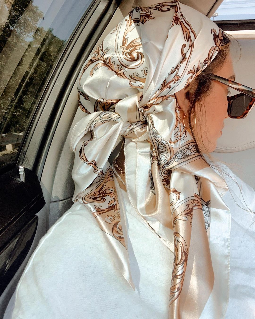 Satin Square Scarf Women Musli – Face Scarf Mask recenzja i cena