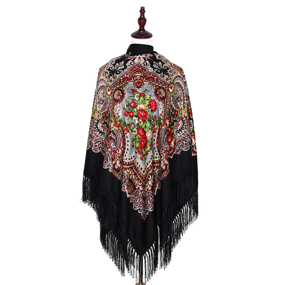 160*160cm Russian Scarf Women  – Bandana Cotton recenzja i cena