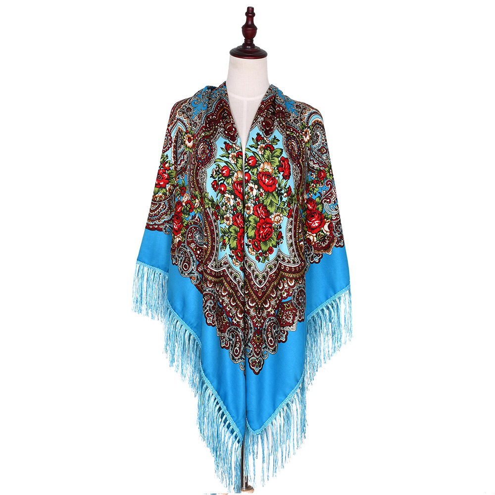 160*160cm Russian Scarf Women  – Bandana Cotton recenzja i cena