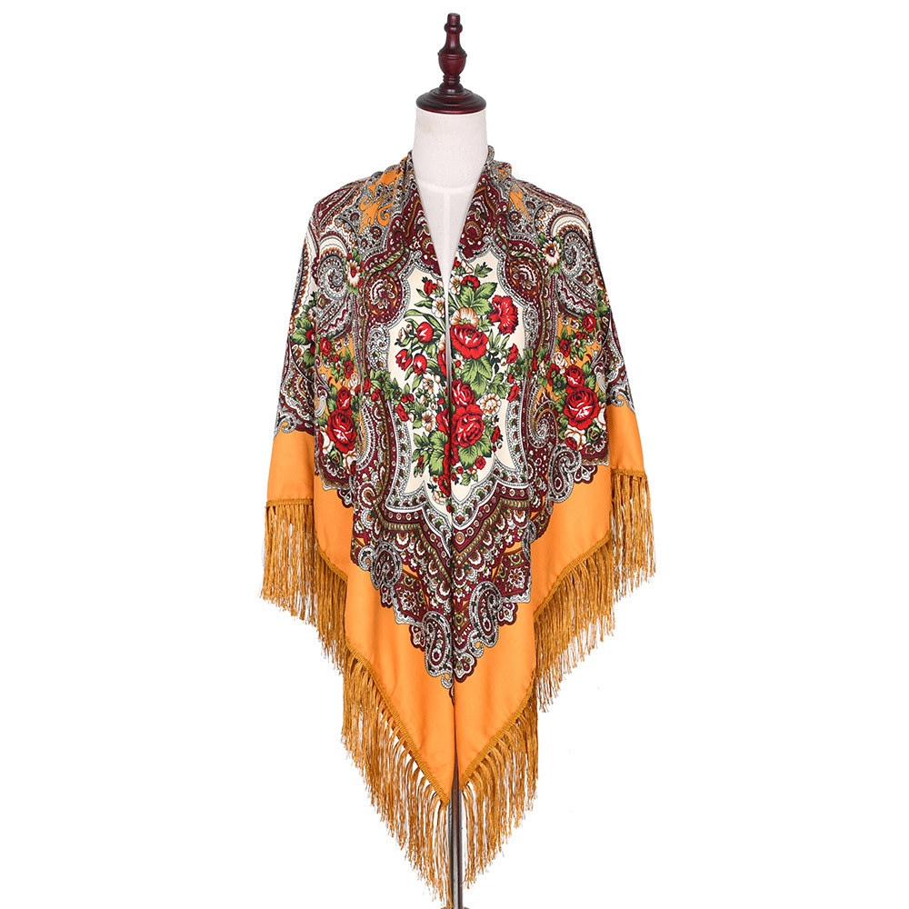160*160cm Russian Scarf Women  – Bandana Cotton recenzja i cena