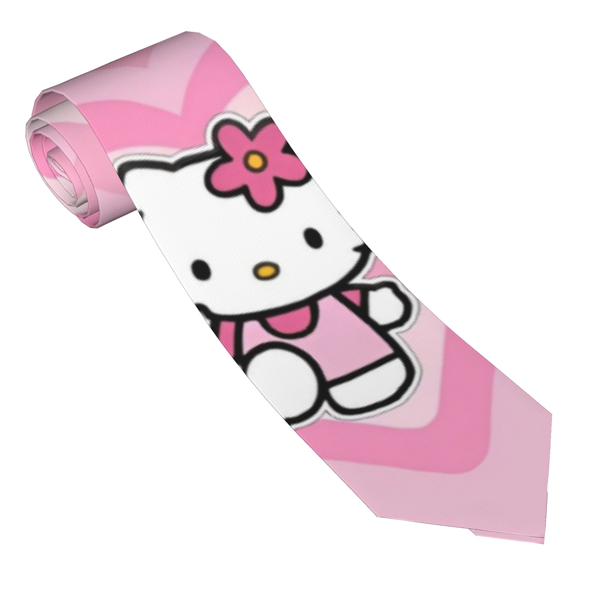 Hello Kitty Say Hello Necktie  – Skinny Tie Men recenzja i cena