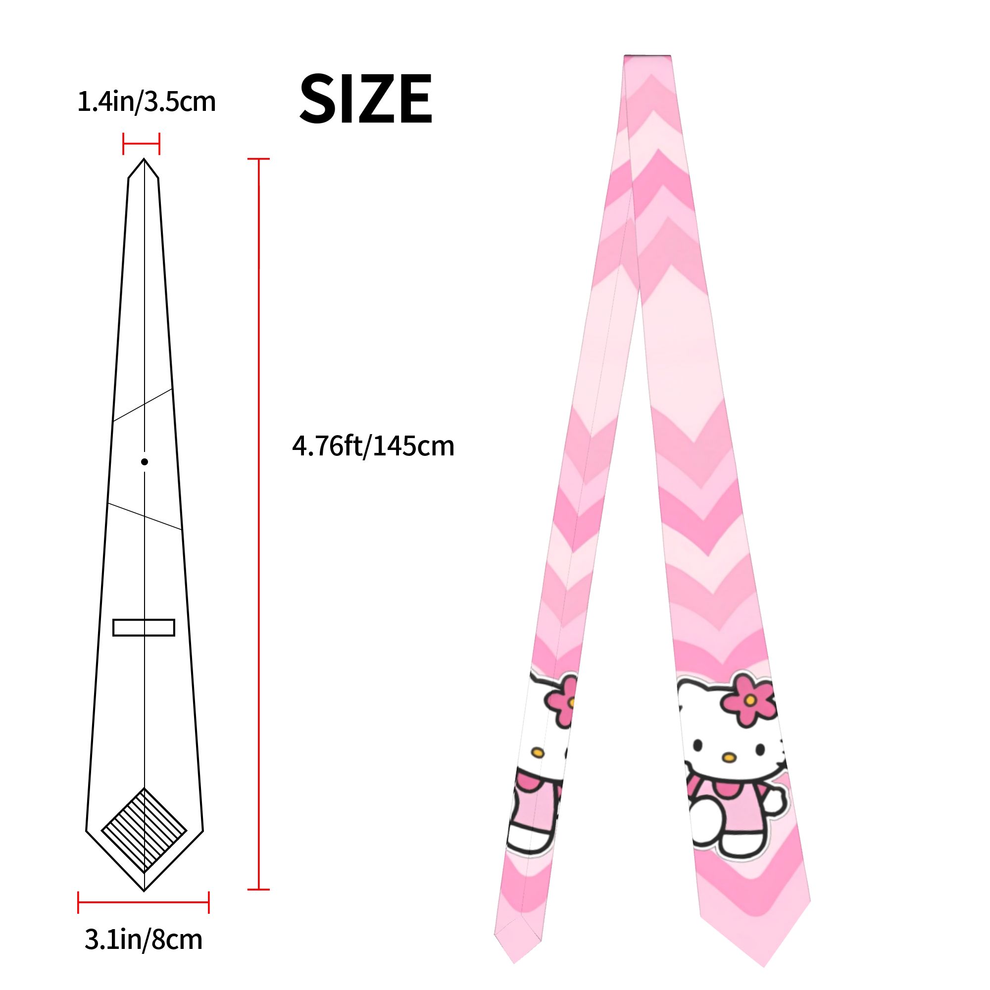 Hello Kitty Say Hello Necktie  – Skinny Tie Men recenzja i cena