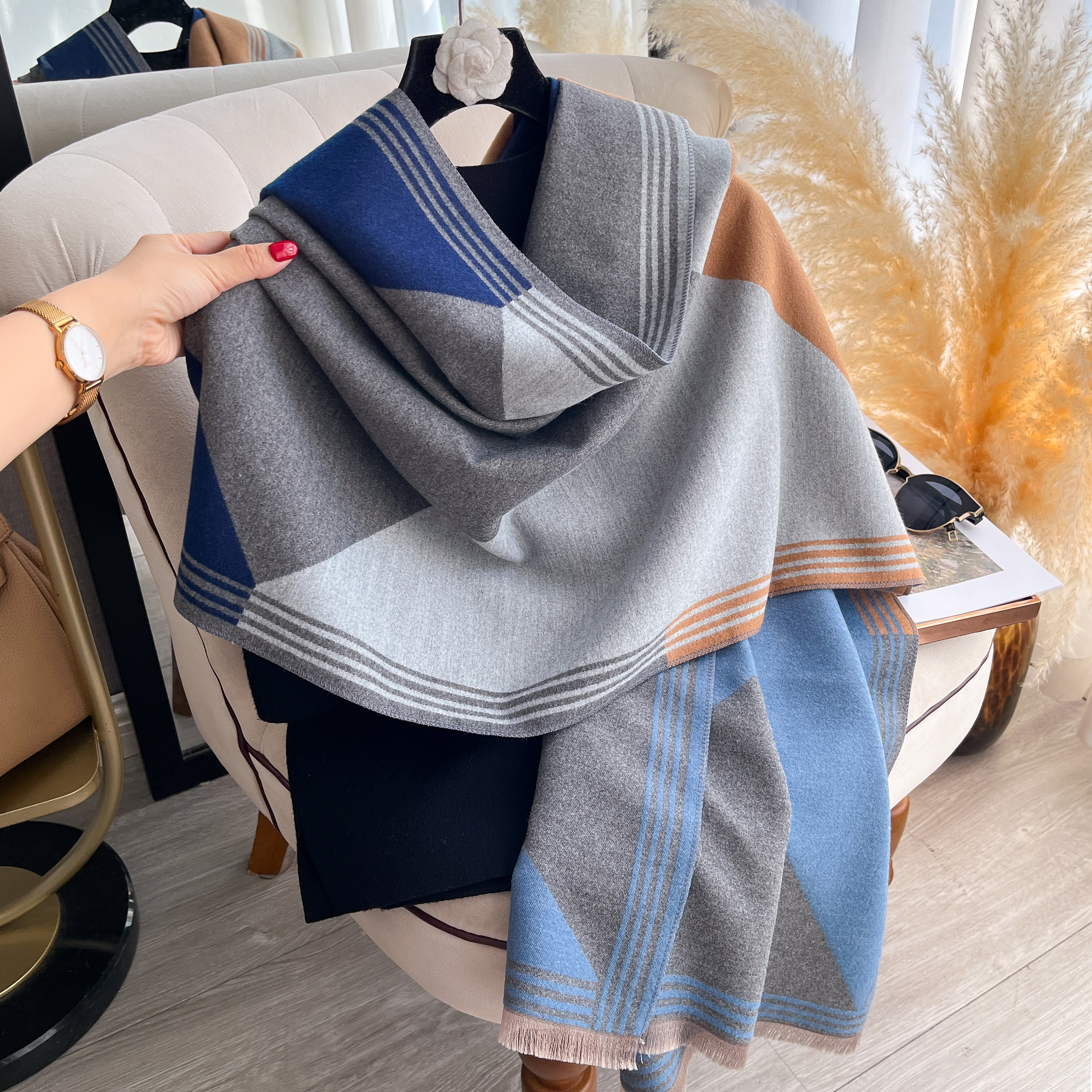 2025 Luxury Winter Cashmere Sc – Woven Scarf Blanket recenzja i cena