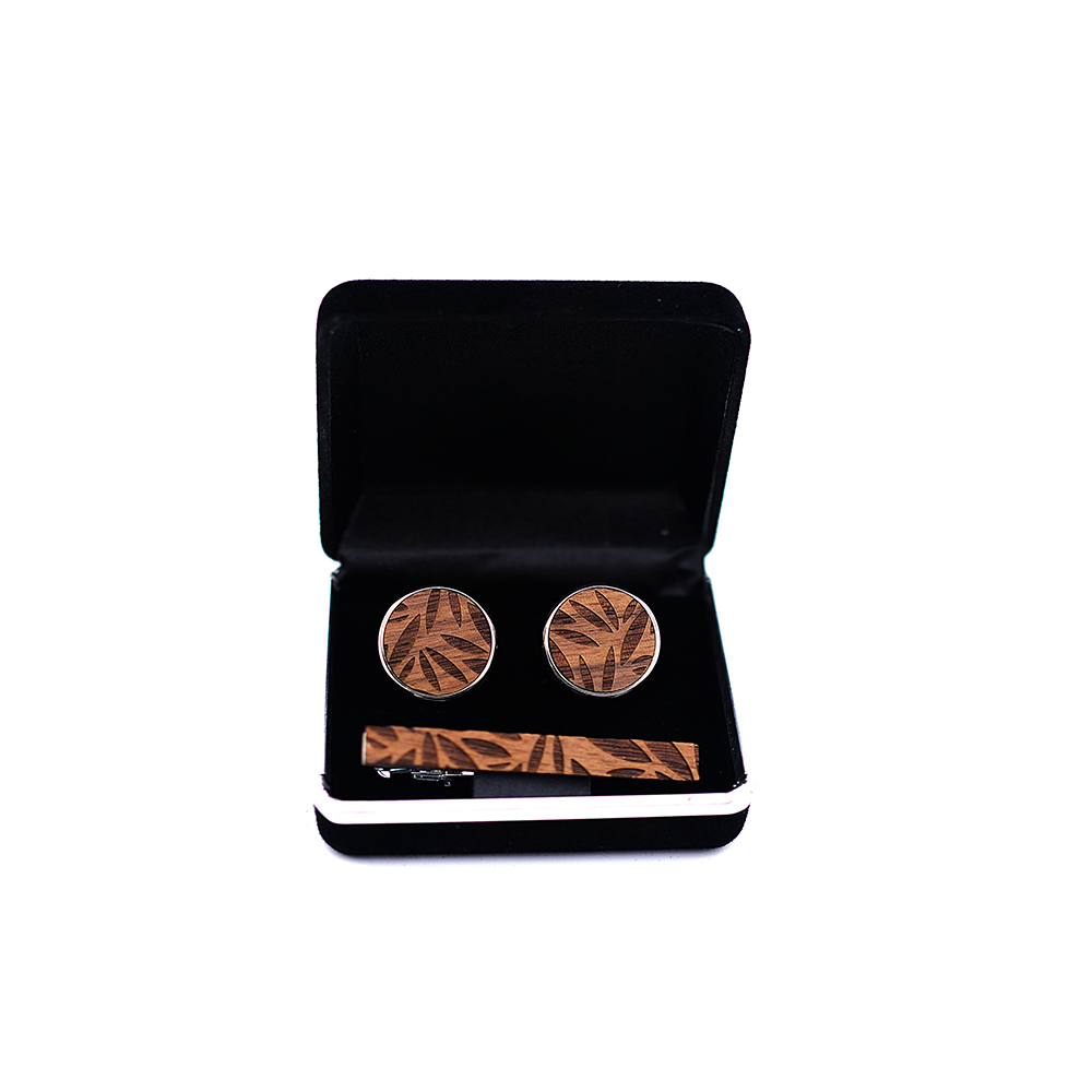 High Quality Wood Cuff links n – Tie Bar Set Gift recenzja i cena
