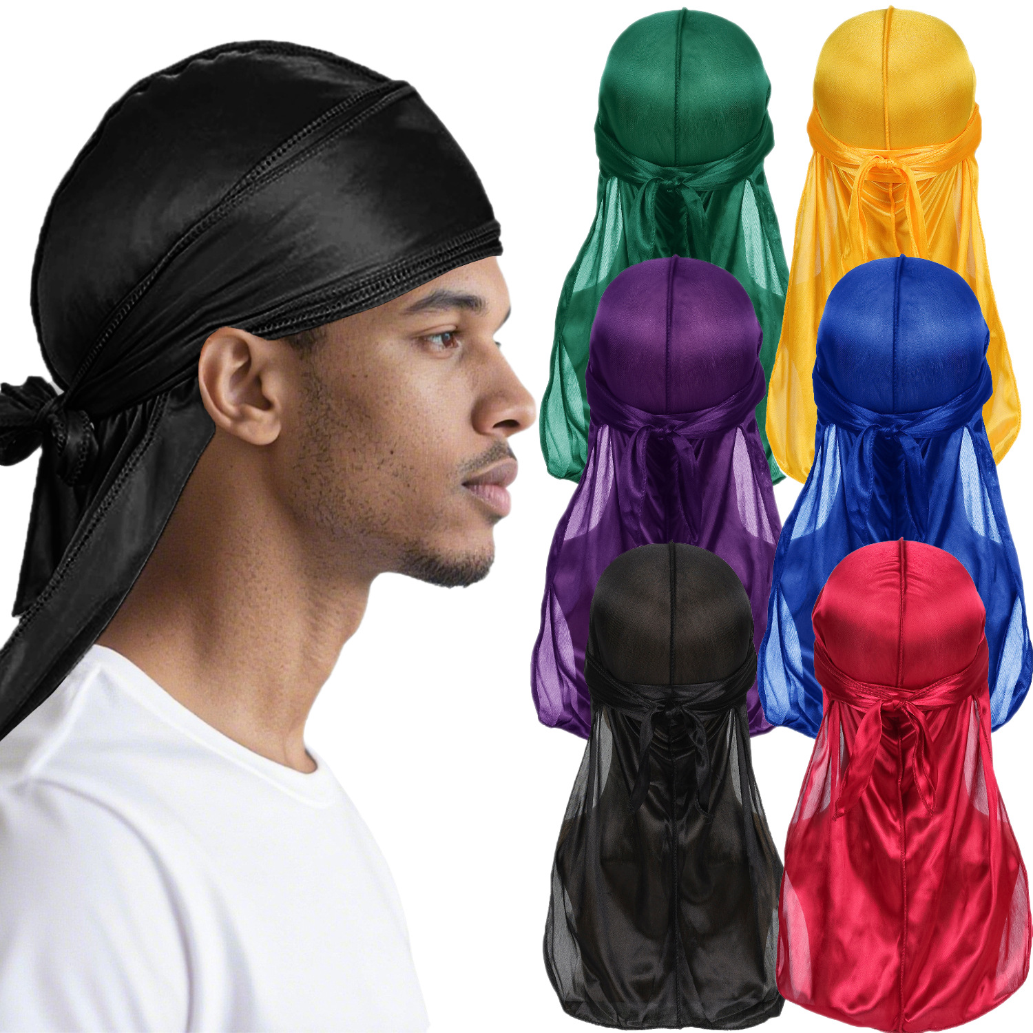 Men Satin Breathable Silky Dur – Bandana Doo Rag recenzja i cena