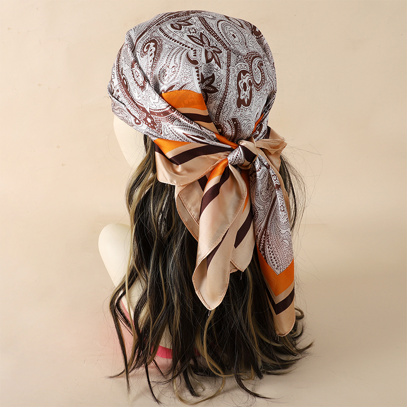 Luxury Spring Silk Scarf Women – Silk Tie Striped recenzja i cena