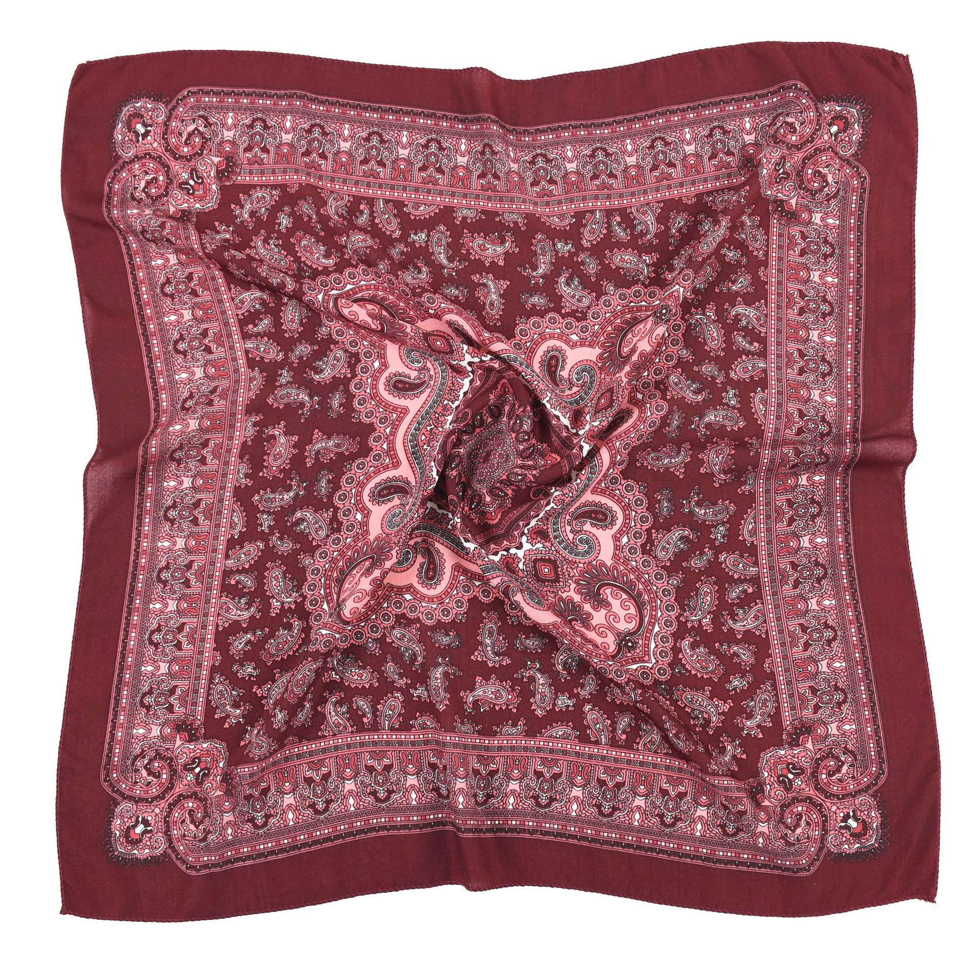 70*70cm Women Retro Floral Rus – Bandana Cotton recenzja i cena