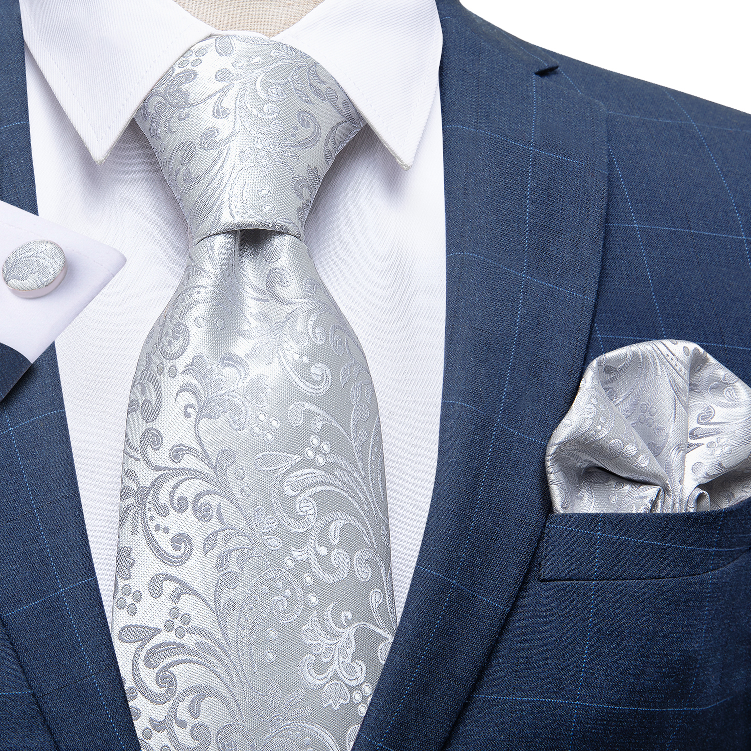 New Fashion Men's Ties Silver  – Tie Clip Silver recenzja i cena