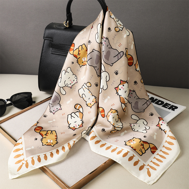 Luxury Silk Shawl Fat Cat Squa – Face Scarf Mask recenzja i cena