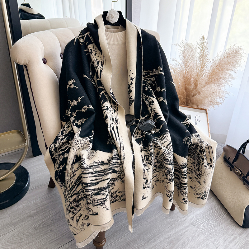 Women Winter Cashmere Scarf Wh – Woven Scarf Blanket recenzja i cena