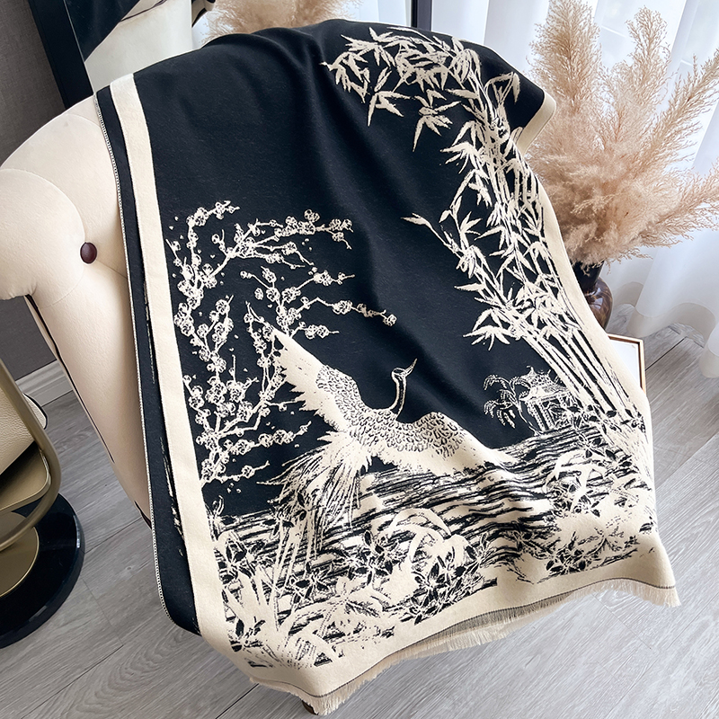 Women Winter Cashmere Scarf Wh – Woven Scarf Blanket recenzja i cena