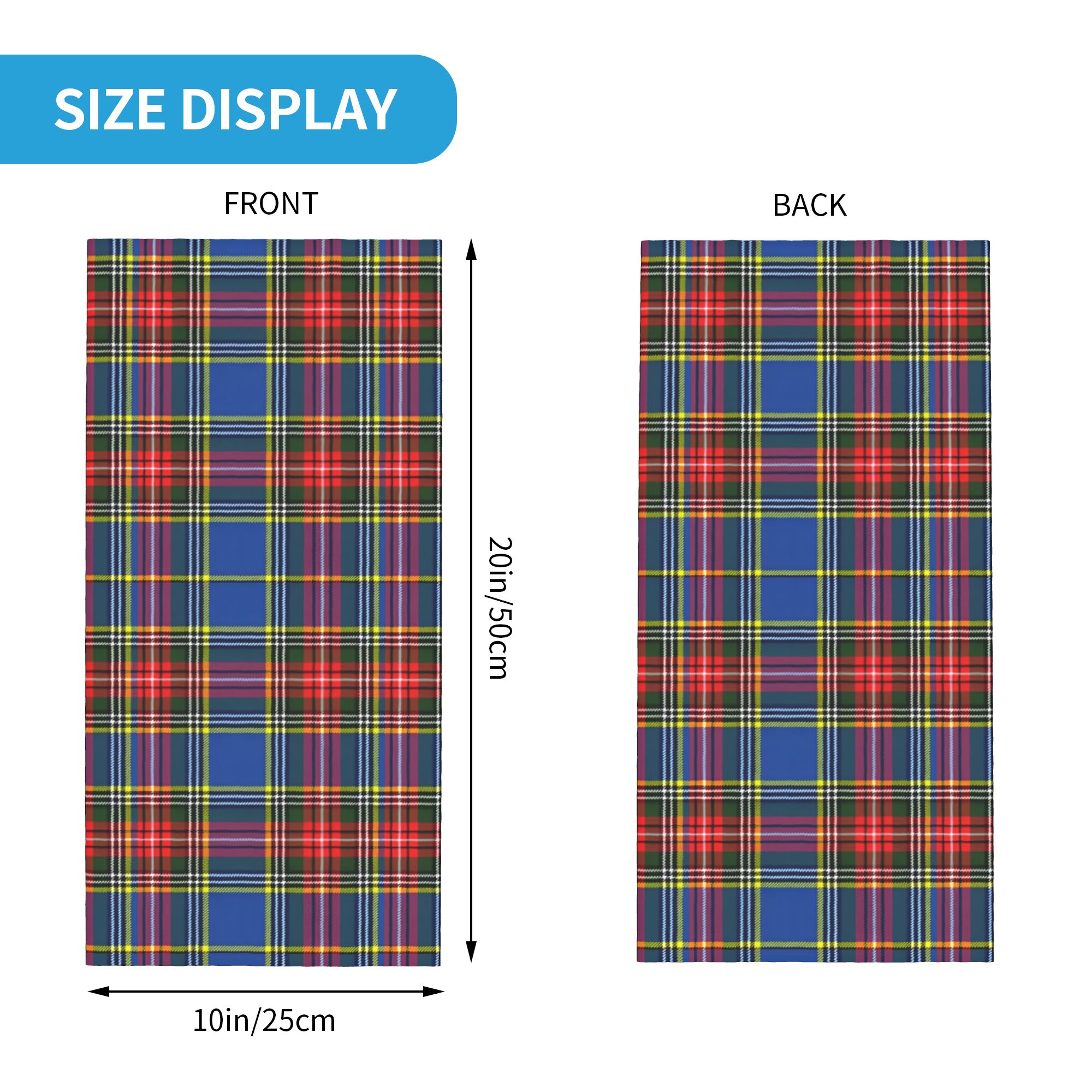 Custom Royal Tartan Plaid Wint – Neck Warmer Tube recenzja i cena
