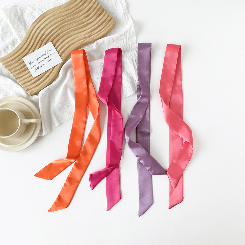 4x100cm Satin Silk Narrow Scar – Silk Neck Scarf recenzja i cena