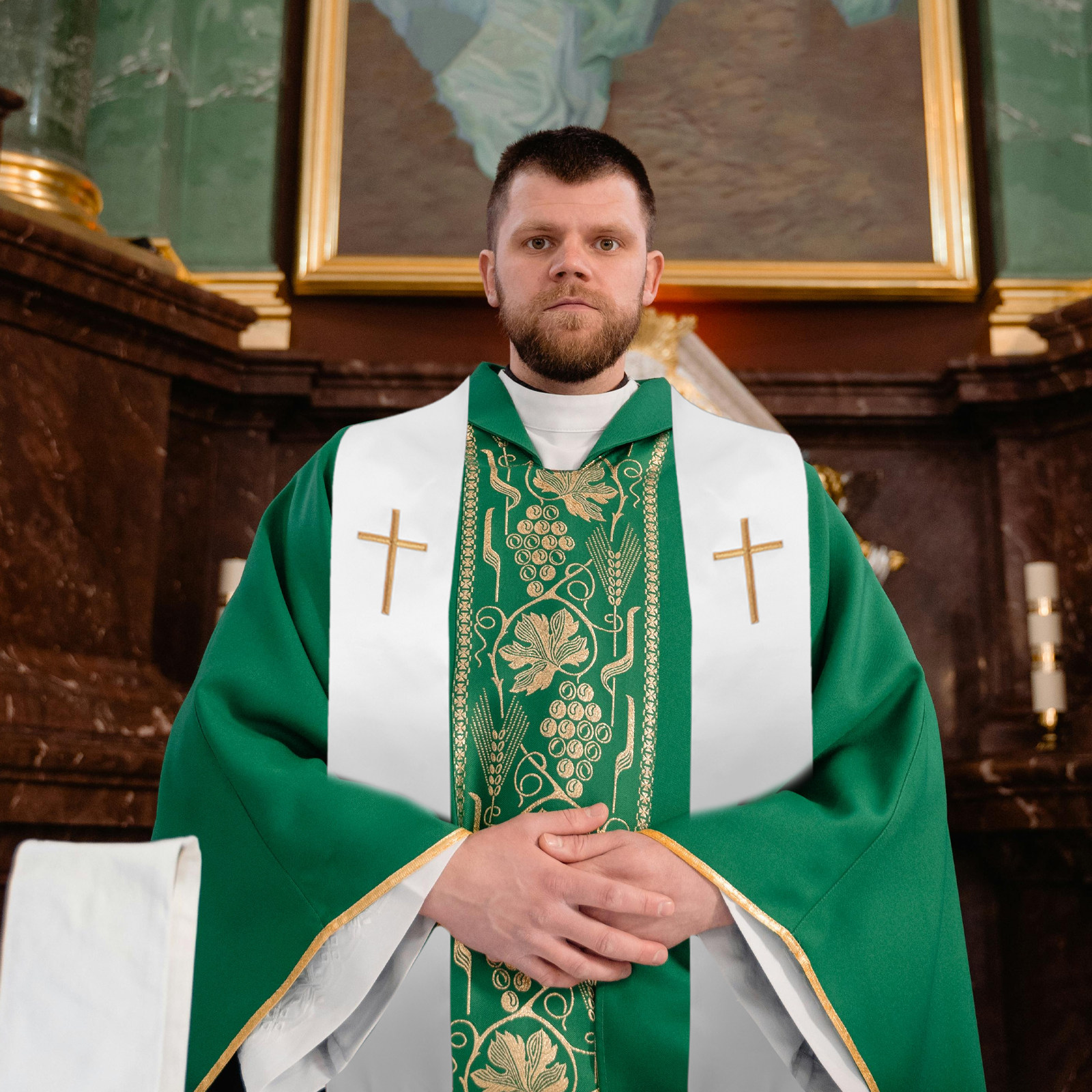 Clergy Stole Embroidered Cross – Stole Wedding Shawl recenzja i cena