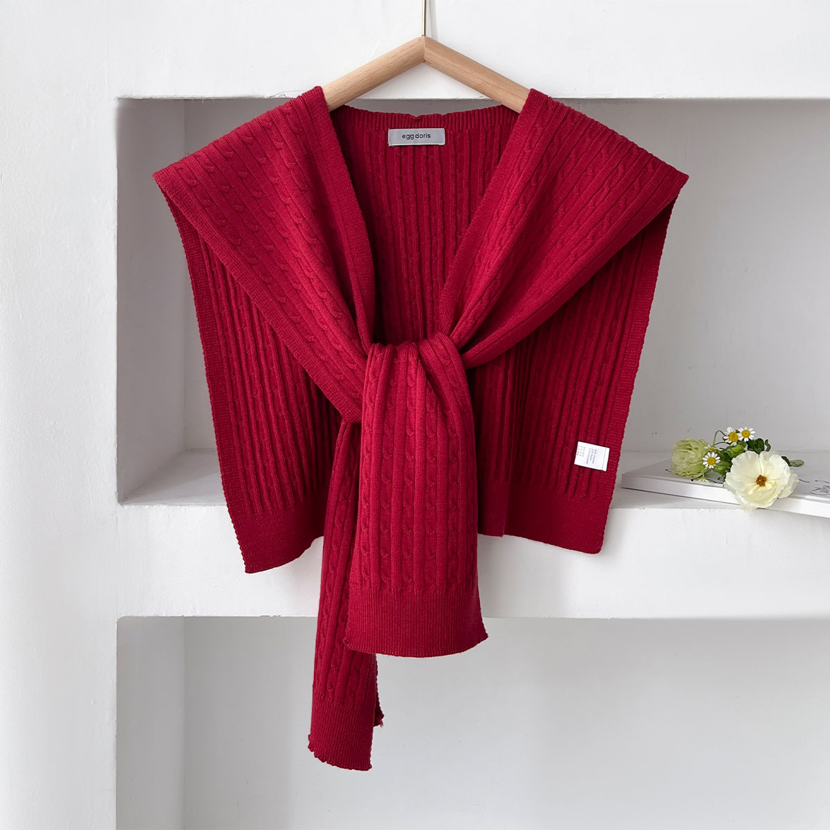 NEW Korean Autumn Knit Shawl F – Ascot Neck Scarf recenzja i cena