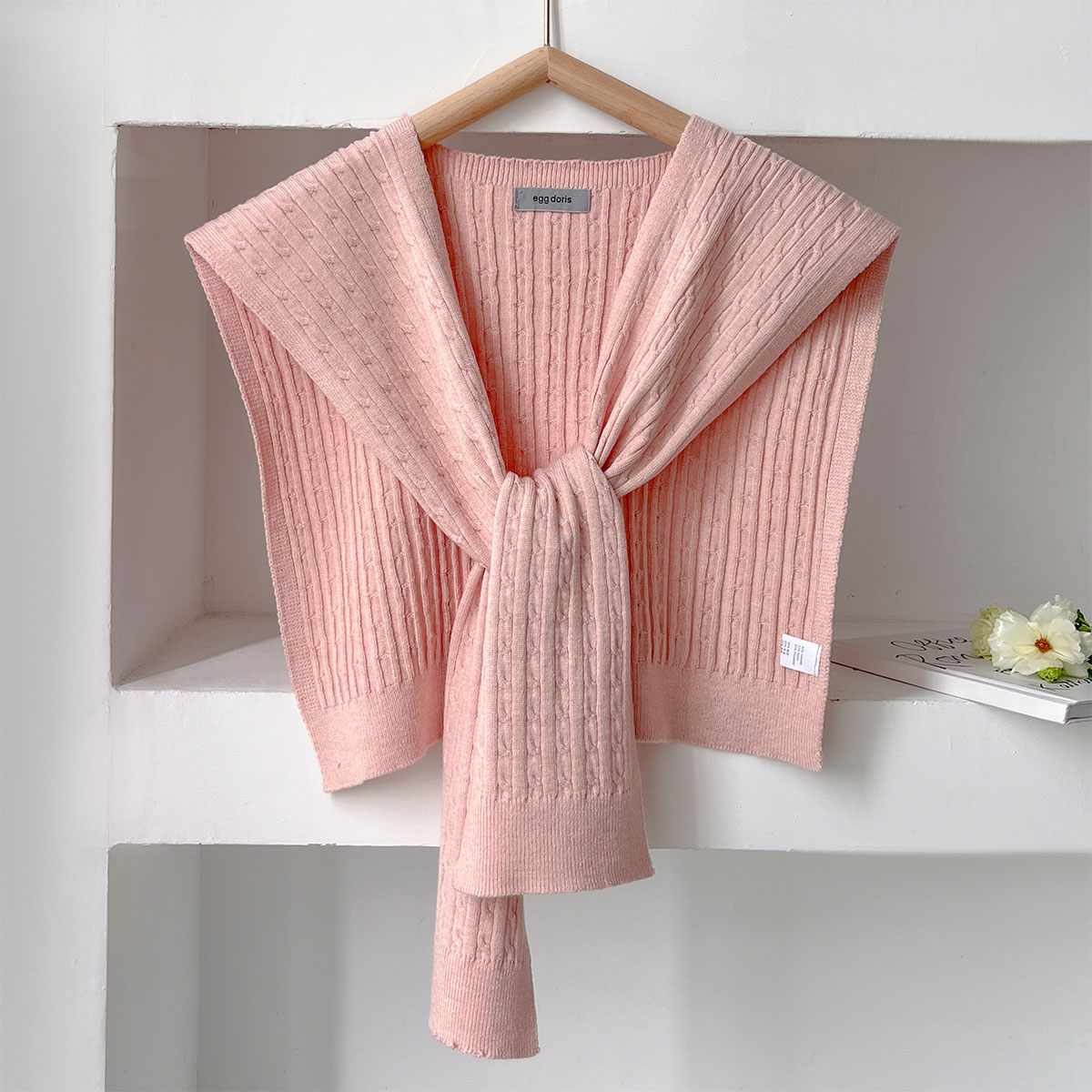 NEW Korean Autumn Knit Shawl F – Ascot Neck Scarf recenzja i cena