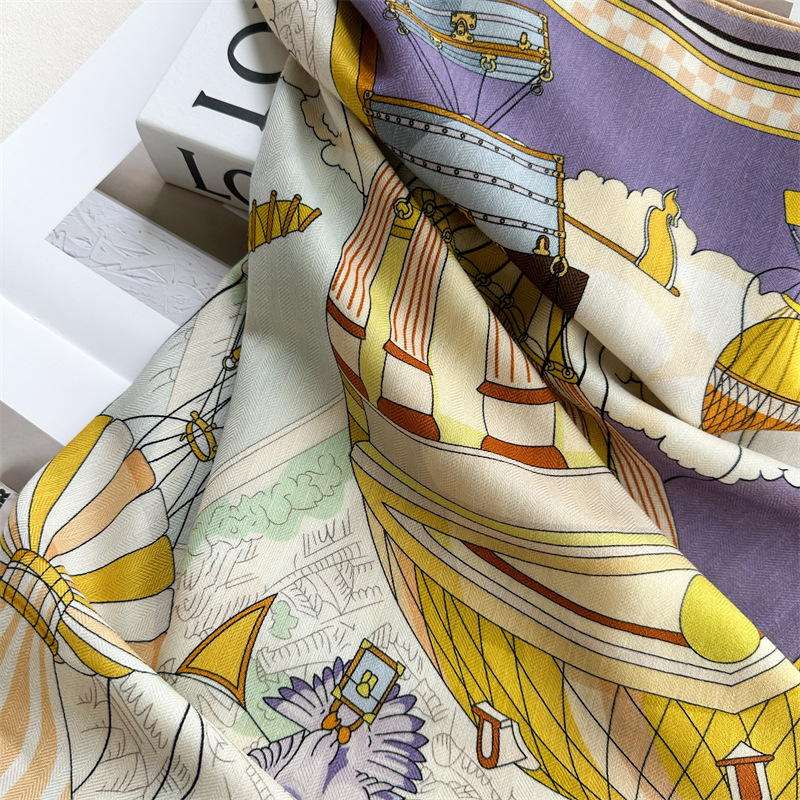 Fashion 135x135cm Silk Wool Sc – Pashmina Wrap Large recenzja i cena