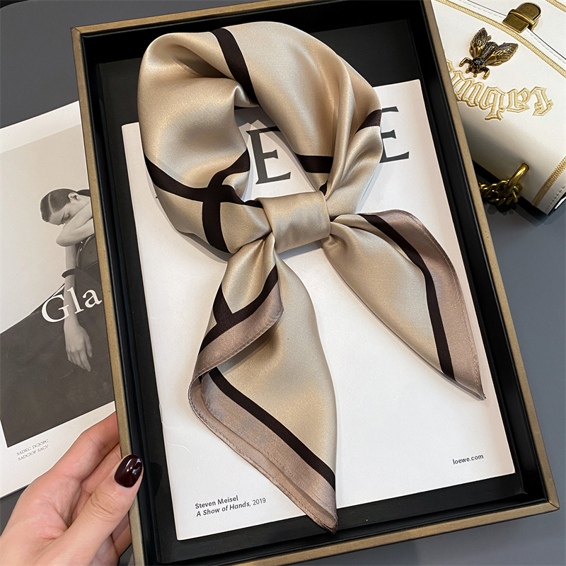 100% Real Silk Scarf New 70CM  – Silk Neck Scarf recenzja i cena