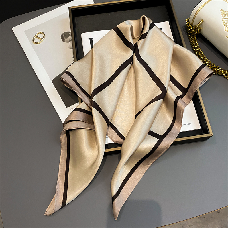 100% Real Silk Scarf New 70CM  – Silk Neck Scarf recenzja i cena